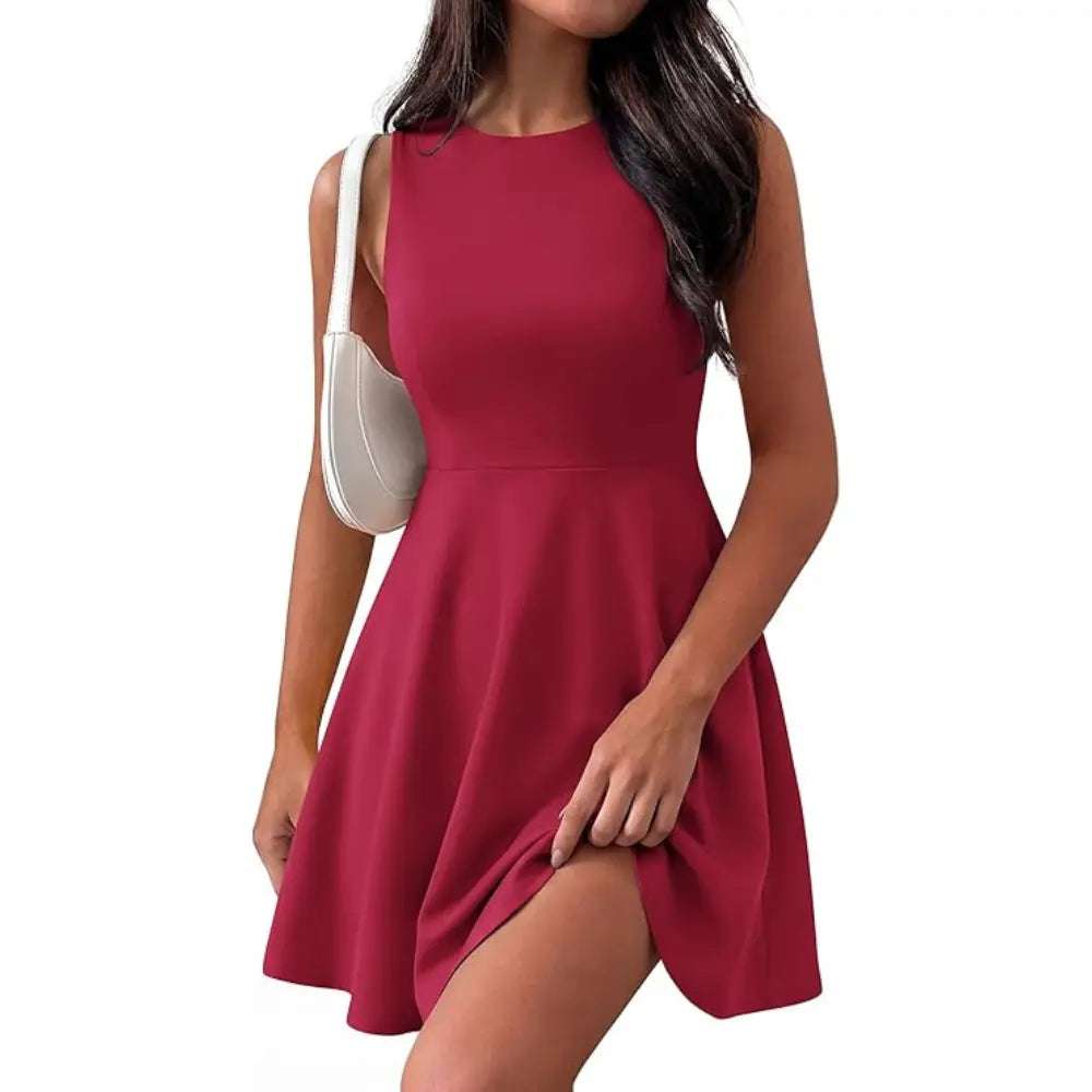 Prettygarden a Line Mini Short Cocktail Dresses for Women Summer Elegant Classy Spring Sleeveless Party Dress with Pockets
