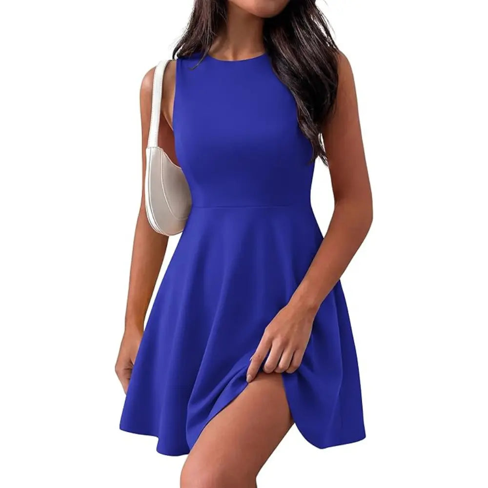 Prettygarden a Line Mini Short Cocktail Dresses for Women Summer Elegant Classy Spring Sleeveless Party Dress with Pockets