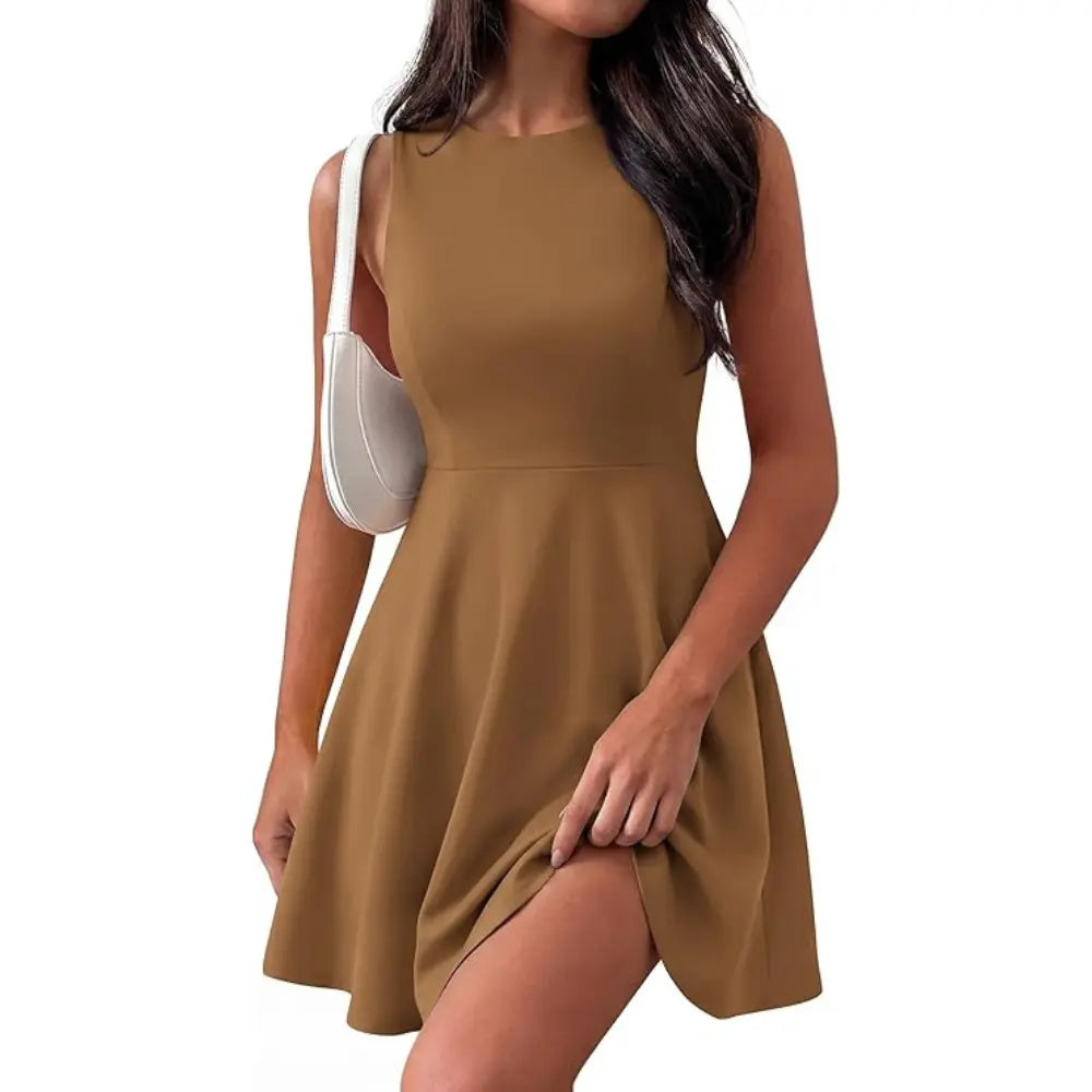 Prettygarden a Line Mini Short Cocktail Dresses for Women Summer Elegant Classy Spring Sleeveless Party Dress with Pockets