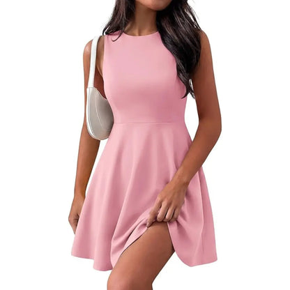 Prettygarden a Line Mini Short Cocktail Dresses for Women Summer Elegant Classy Spring Sleeveless Party Dress with Pockets